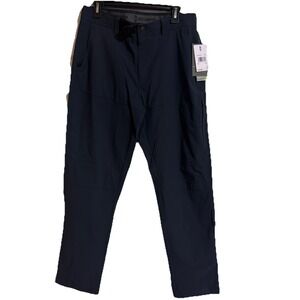 Free Country Mens Blue Pull On‎ Nylon Casual Stretch Pants Sz 32 X 32 NWT